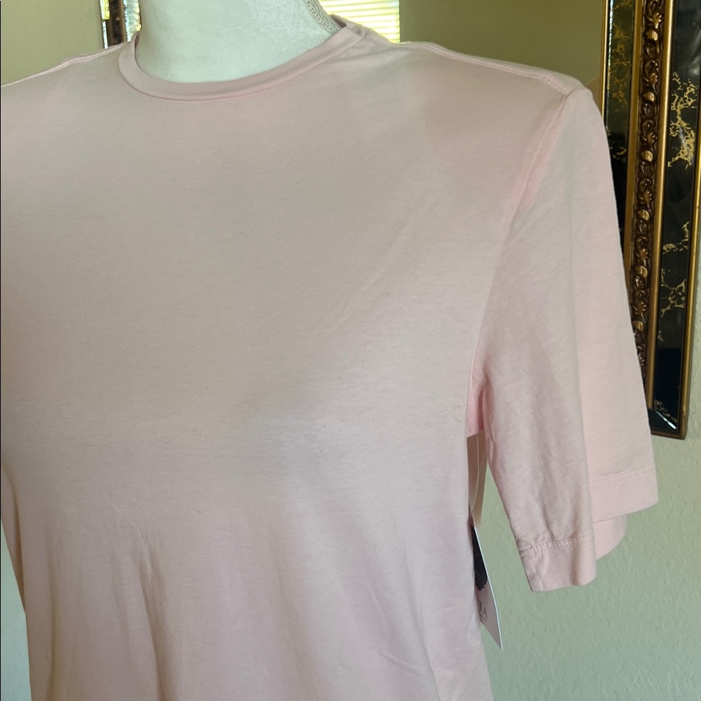 Lita by Ciara Boxy Shoulder Pad Cotton T-Shirt - Picture 6 of 11